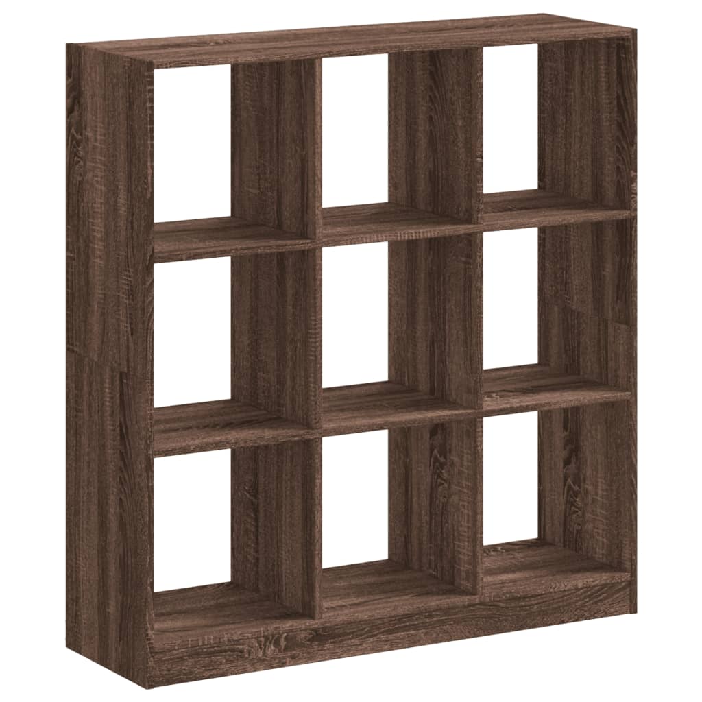 Bookcase Brown Oak 102x32x108 cm Engineered Wood