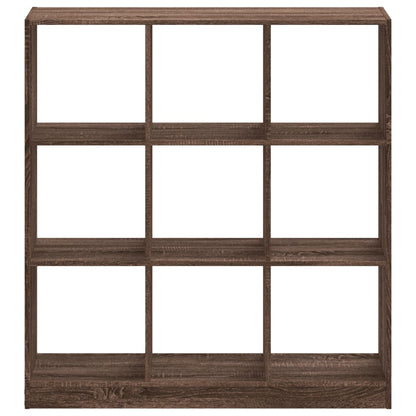 Bookcase Brown Oak 102x32x108 cm Engineered Wood