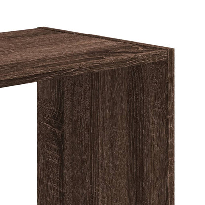 Bookcase Brown Oak 102x32x108 cm Engineered Wood