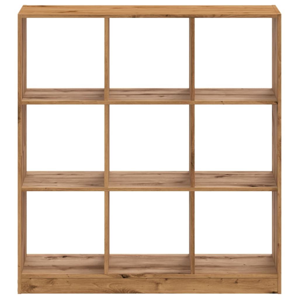 Bookcase Artisian Oak 102x32x108 cm Engineered Wood