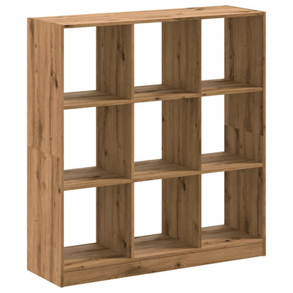 Bookcase Artisian Oak 102x32x108 cm Engineered Wood