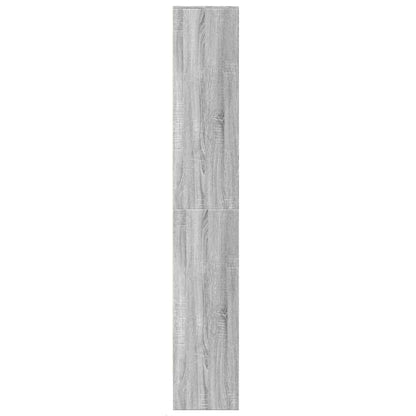 Highboard with LED Grey Sonoma 69x32.5x200 cm Engineered Wood