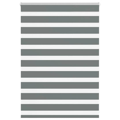 Zebra Blind Dark Grey 100x100 cm Fabric Width 95.9 cm Polyester