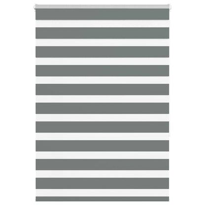 Zebra Blind Dark Grey 105x150 cm Fabric Width 100.9 cm Polyester