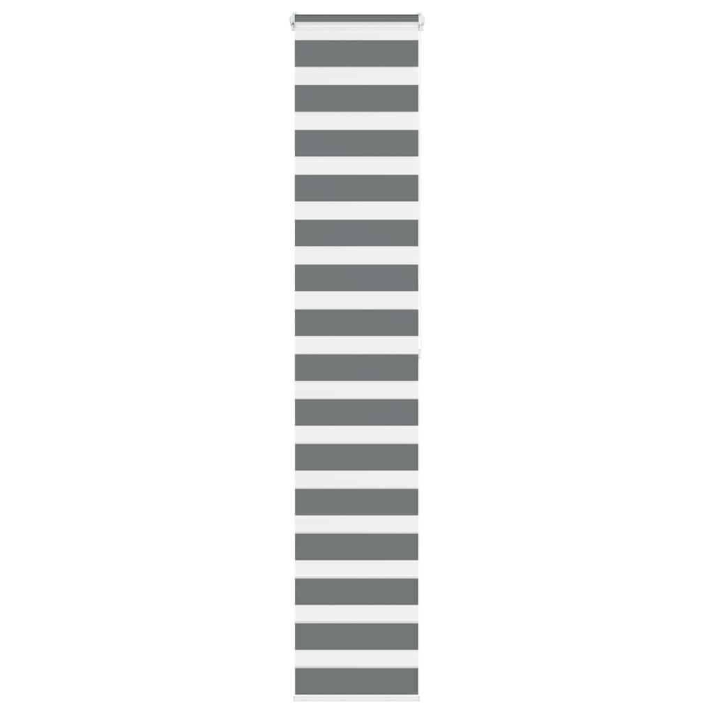 Zebra Blind Dark Grey 45x200 cm Fabric Width 40.9 cm Polyester