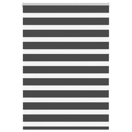 Zebra Blind Black 115x100 cm Fabric Width 110.9 cm Polyester