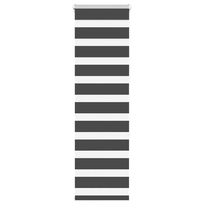Zebra Blind Black 45x150 cm Fabric Width 40.9 cm Polyester