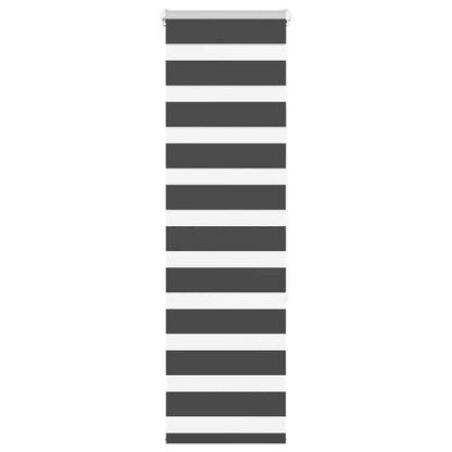 Zebra Blind Black 50x150 cm Fabric Width 45.9 cm Polyester