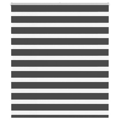 Zebra Blind Black 135x150 cm Fabric Width 130.9 cm Polyester