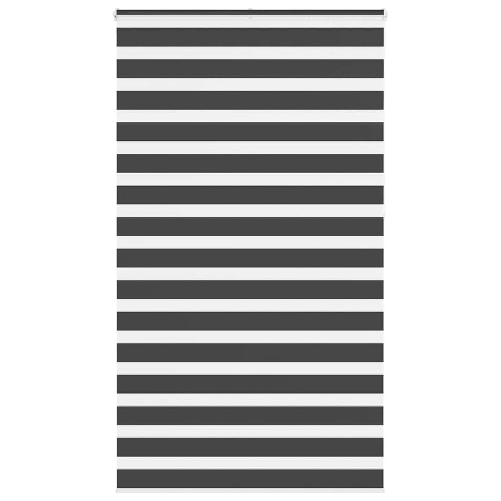 Zebra Blind Black 130x230 cm Fabric Width 125.9 cm Polyester