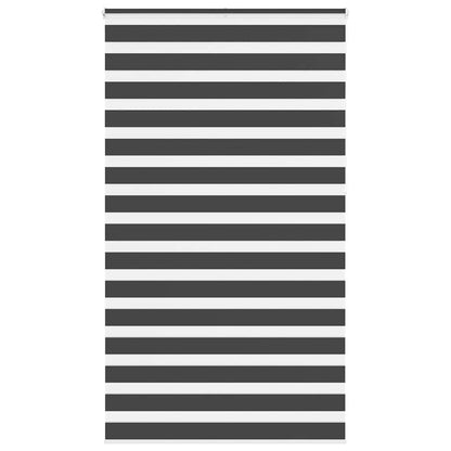 Zebra Blind Black 130x230 cm Fabric Width 125.9 cm Polyester