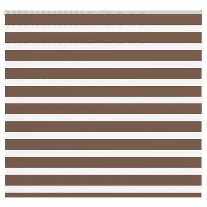 Zebra Blind Brown 155x100 cm Fabric Width 150.9 cm Polyester