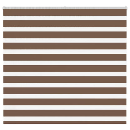Zebra Blind Brown 155x150 cm Fabric Width 150.9 cm Polyester