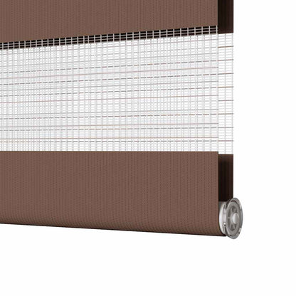 Zebra Blind Brown 45x200 cm Fabric Width 40.9 cm Polyester