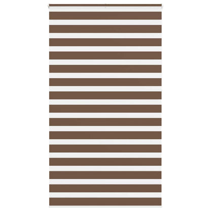 Zebra Blind Brown 130x230 cm Fabric Width 125.9 cm Polyester