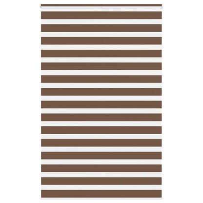 Zebra Blind Brown 145x230 cm Fabric Width 140.9 cm Polyester