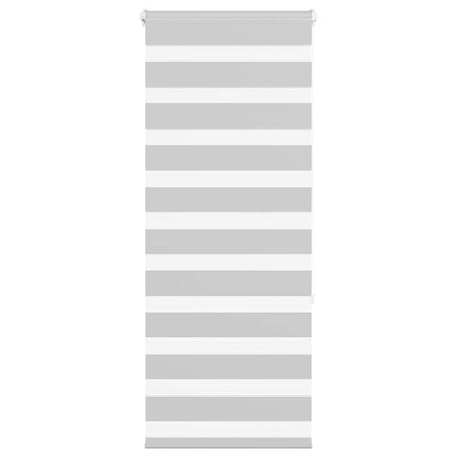 Zebra Blind Light Grey 65x150 cm Fabric Width 60.9 cm Polyester