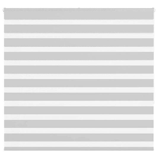 Zebra Blind Light Grey 160x150 cm Fabric Width 155.9 cm Polyester