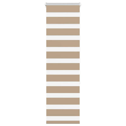 Zebra Blind Sand Brown 50x150 cm Fabric Width 45.9 cm Polyester