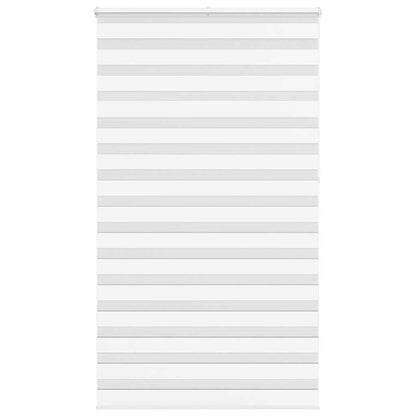 Zebra Blind White 130x230 cm Fabric Width 125.9 cm Polyester