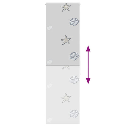 Shower Roller Blind 70x240 cm Fabric Width 66 cm