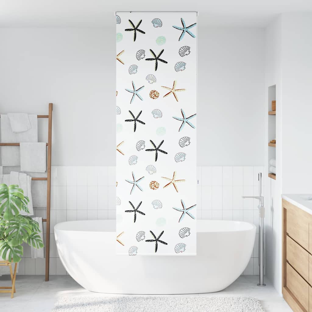 Shower Roller Blind 80x240 cm Fabric Width 76 cm