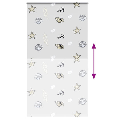 Shower Roller Blind with Cassette 120x240 cm Fabric Width 116 cm