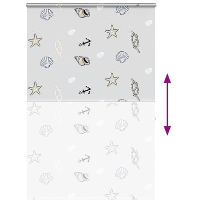 Shower Roller Blind with Cassette 150x240 cm Fabric Width 146 cm