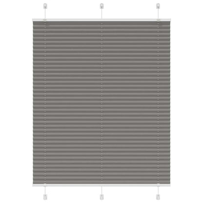 Pleated Blind Anthracite 105x100 cm Fabric Width 104.4 cm Polyester