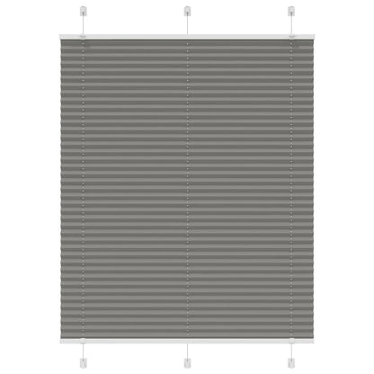 Pleated Blind Anthracite 110x100 cm Fabric Width 109.4 cm Polyester