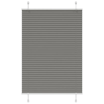 Pleated Blind Anthracite 85x150 cm Fabric Width 84.4 cm Polyester
