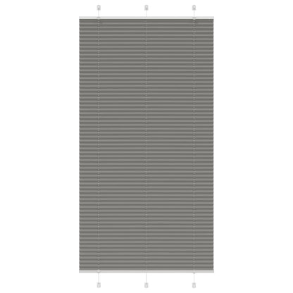 Pleated Blind Anthracite 105x200 cm Fabric Width 104.4 cm Polyester