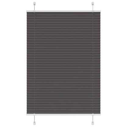 Pleated Blind Black 100x150 cm Fabric Width 99.4 cm Polyester
