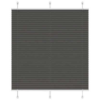 Pleated Blind Black 120x150 cm Fabric Width 119.4 cm Polyester
