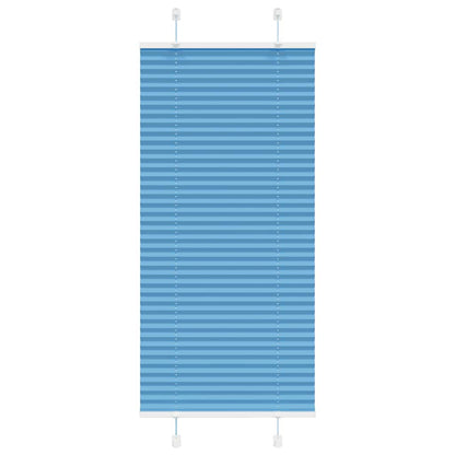 Pleated Blind Blue 60x100 cm Fabric Width 59.4 cm Polyester