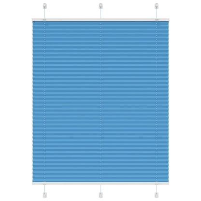 Pleated Blind Blue 110x100 cm Fabric Width 109.4 cm Polyester
