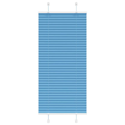 Pleated Blind Blue 55x150 cm Fabric Width 54.4 cm Polyester