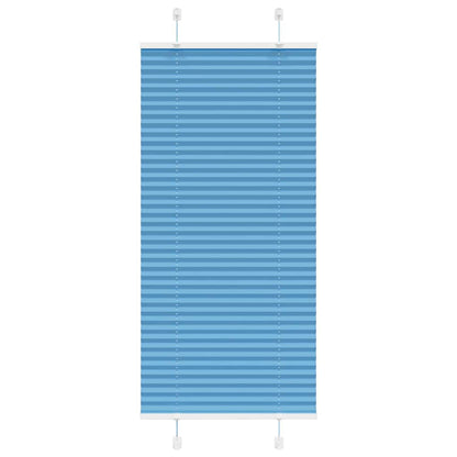 Pleated Blind Blue 65x150 cm Fabric Width 64.4 cm Polyester