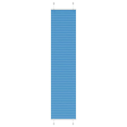 Pleated Blind Blue 40x200 cm Fabric Width 39.4 cm Polyester