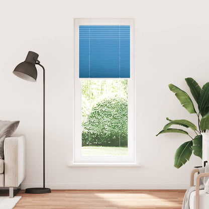 Pleated Blind Blue 70x200 cm Fabric Width 69.4 cm Polyester