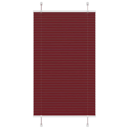 Pleated Blind Bordeaux Red 70x150 cm Fabric Width 69.4 cm Polyester