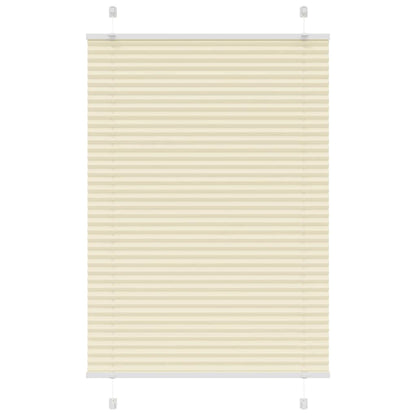 Pleated Blind Cream 100x100 cm Fabric Width 99.4 cm Polyester