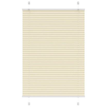 Pleated Blind Cream 85x150 cm Fabric Width 84.4 cm Polyester