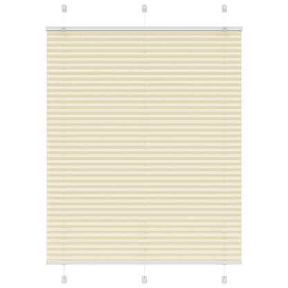 Pleated Blind Cream 105x150 cm Fabric Width 104.4 cm Polyester