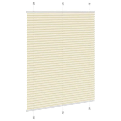 Pleated Blind Cream 105x150 cm Fabric Width 104.4 cm Polyester