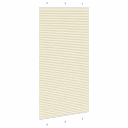 Pleated Blind Cream 105x200 cm Fabric Width 104.4 cm Polyester