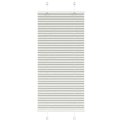Pleated Blind Light Grey 55x100 cm Fabric Width 54.4 cm Polyester