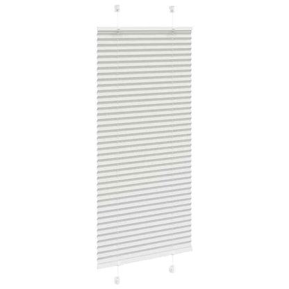Pleated Blind Light Grey 55x100 cm Fabric Width 54.4 cm Polyester