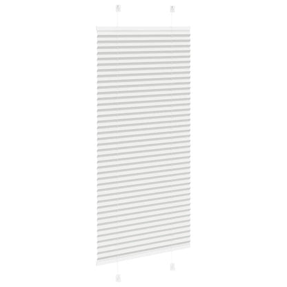 Pleated Blind Light Grey 60x100 cm Fabric Width 59.4 cm Polyester