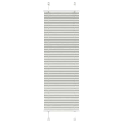 Pleated Blind Light Grey 45x150 cm Fabric Width 44.4 cm Polyester